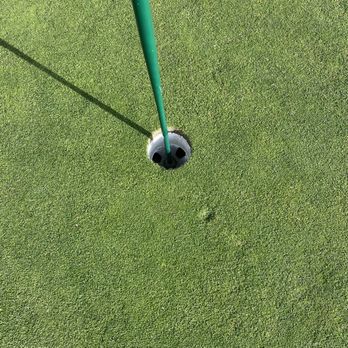Pebble Beach Golf Links - Ball mark from a close golf shot. - Golf Near Me - Pebble Beach, California