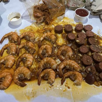 The Boiling Crab - Shrimp 1lb with Sausage - Cajun/Creole Near Me - Garden Grove, California The Boiling Crab - Shrimp 1lb with Sausage - Cajun/Creole Near Me - Garden Grove, California