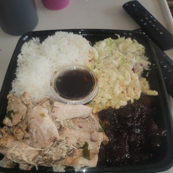 The Shaka Brah - I had the Teriyakibeef and the Shoyu chicken. With side of the macaroni salad and the pineapple coleslaw. Amazing and delicious. - Hawaiian Near Me - Salem, Oregon The Shaka Brah - I had the Teriyakibeef and the Shoyu chicken. With side of the macaroni salad and the pineapple coleslaw. Amazing and delicious. - Hawaiian Near Me - Salem, Oregon