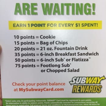 Subway - a hand holding a sign that says, big rewards are waiting - Sandwiches Near Me - Fayetteville, North Carolina Subway - a hand holding a sign that says, big rewards are waiting - Sandwiches Near Me - Fayetteville, North Carolina