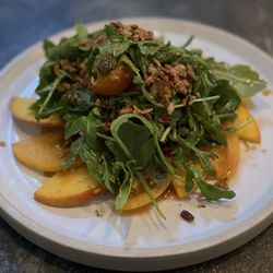 Peach and tomato salad