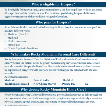 Rocky Mountain Care - Home Health Care Near Me - St. George, Utah Rocky Mountain Care - Home Health Care Near Me - St. George, Utah