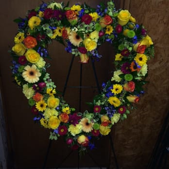 Expressions Flowers LLC - Sympathy Heart Wreath - Florists Near Me - Fort Smith, Arkansas