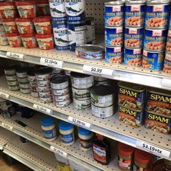Shell Gas Station - Canned meat.