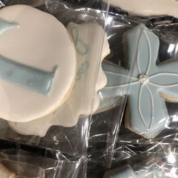 Custom baptism cookies