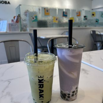 Krak Boba - Matcha and taro - Bubble Tea Near Me - Brea, California