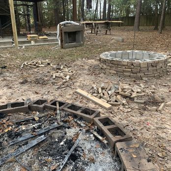 Fences By Craig - Fire pit they build smaller than current which they also decided to throw all their trash in - Fences & Gates Near Me