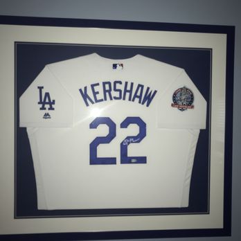 Framing Solutions - Custom Design Studio - Clayton Kershaw jersey - Framing Near Me - Los Angeles, California