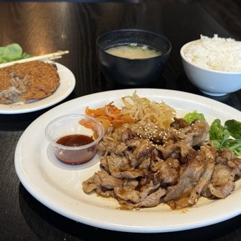 Red Rock-Torrance - 7 ounce galbi set meal and croqutte - Japanese Near Me - Torrance, California Red Rock-Torrance - 7 ounce galbi set meal and croqutte - Japanese Near Me - Torrance, California