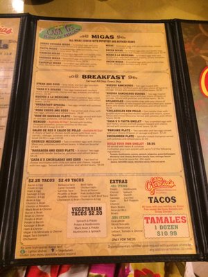 Menu photo 3 Casa Garcia's - Round Rock Round Rock, TX