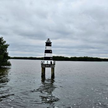 Cocoa Beach Dolphin Tours - Navigation marker along the many channels among the Mangrove Islands - Boating Near Me - Cocoa Beach, Florida