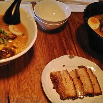 Nippon Cha - Tonkotsu Ramen (right) and Miso Ramen (left). Extra Char siu for $3! - Japanese Near Me - Bayside, New York
