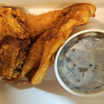 The Original Chicken Box - 12'8'2024 Chicken Thigh, Catfish Filet, and Beans. - Chicken Wings Near Me - Owings Mills, Maryland