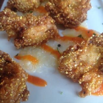 The Monk's Kettle - Cornmeal fried oysters, cucumber ketchup, and house hot sauce. Lovely mix of sweet, slight heat and crispiness. - Bars Near Me - Oakland, California