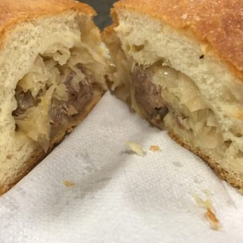 Hruska's - Pan sausage and sauerkraut - Bakeries Near Me - Ellinger, Texas Hruska's - Pan sausage and sauerkraut - Bakeries Near Me - Ellinger, Texas