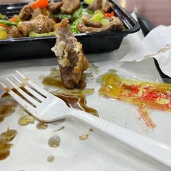 Kosher Castle - That appears to be congealed fat...