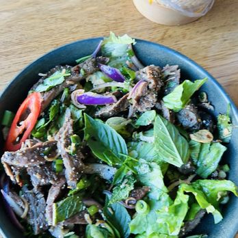 Dok Khao Thai Eatery - Nom Tok beef salad I highly recommend this dish! - Thai Near Me - Columbia, Maryland Dok Khao Thai Eatery - Nom Tok beef salad I highly recommend this dish! - Thai Near Me - Columbia, Maryland