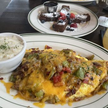 Taste Kitchen Bar - Texas omelette and bread pudding French toast - Breakfast & Brunch Near Me - Houston, Texas