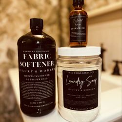 Mavwicks Fragrances - Mavwicks Enchanted Rouge fabric softener, powered laundry detergent and essential oil