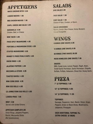 Menu photo 3 Tilley's Tavern Mount Olive, IL