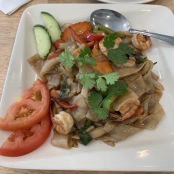 Basil & Co - Drunken noodle. Order it. It's good! - Thai Near Me - Diamond Bar, California
