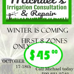 Michael’s Irrigation Consultation & Repair