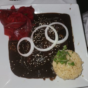 Sazon - Duck Enmoladas (duck enchiladas with sweet potato) - Mexican Near Me - Santa Fe, New Mexico