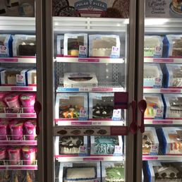 a display of frozen food