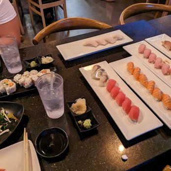 Crazy Tuna - First round orders of nigiri, salad, and rolls. - Japanese Near Me - Chandler, Arizona Crazy Tuna - First round orders of nigiri, salad, and rolls. - Japanese Near Me - Chandler, Arizona