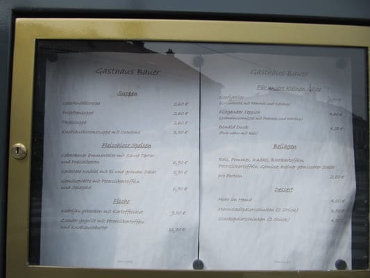 Menu photo 1 Gasthaus Bauer Vienna, 9