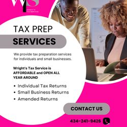 Wright’s Tax Service - Individual and Small Business Tax Services.