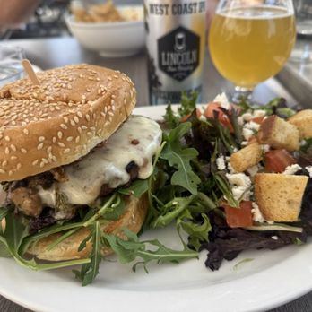 Zinc Cafe & Bar - Mushroom truffle burger (very rich) - Breakfast & Brunch Near Me - Orange, California Zinc Cafe & Bar - Mushroom truffle burger (very rich) - Breakfast & Brunch Near Me - Orange, California