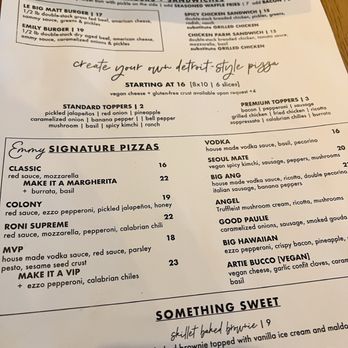 Emmy Squared Pizza - South End - Menu - Pizza Near Me - Charlotte, North Carolina Emmy Squared Pizza - South End - Menu - Pizza Near Me - Charlotte, North Carolina