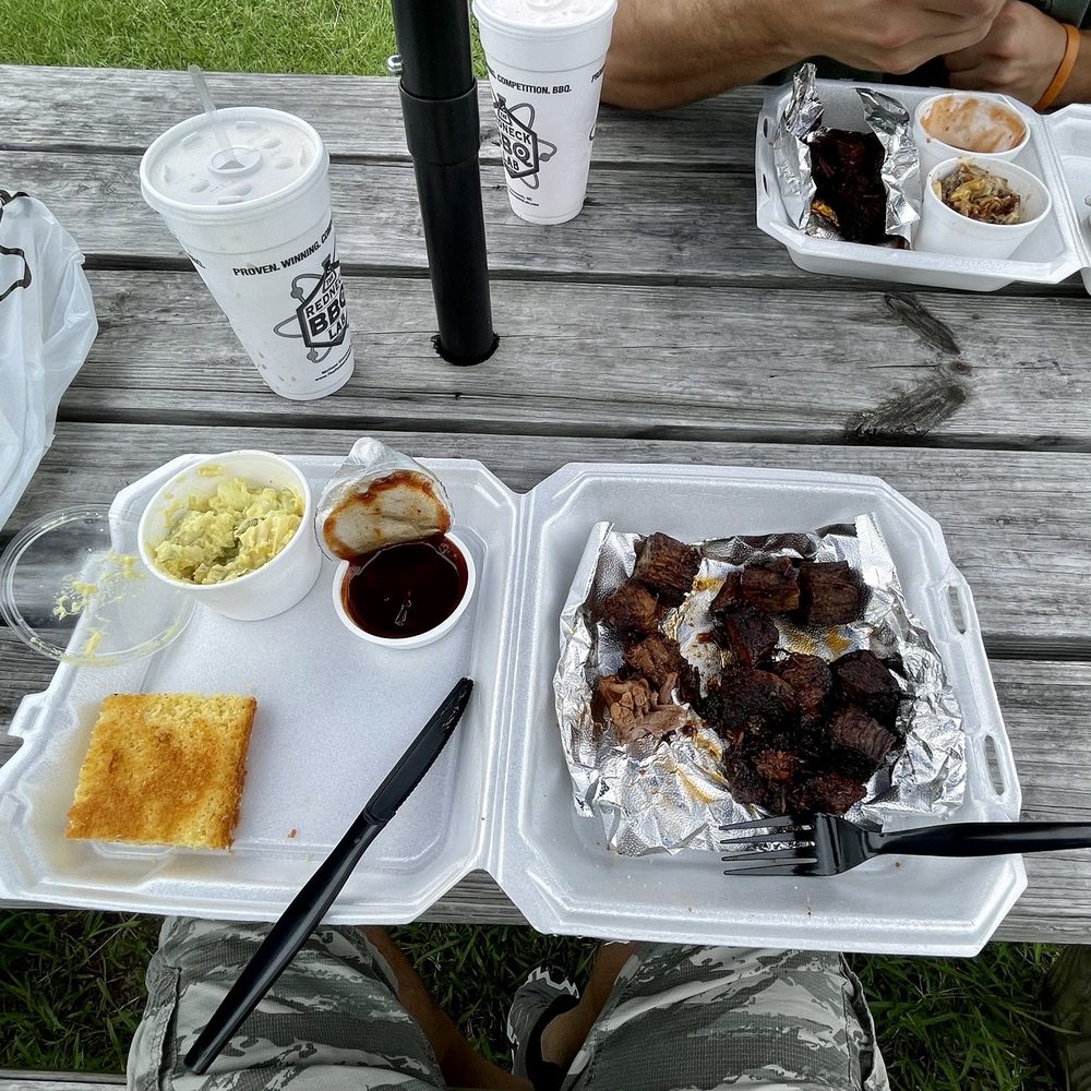 The Redneck BBQ Lab - Burnt ends, potato salad and corn bread - Barbeque Near Me - Benson, North Carolina The Redneck BBQ Lab - Burnt ends, potato salad and corn bread - Barbeque Near Me - Benson, North Carolina