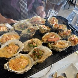 Grilled oysters 4 flavors Grilled oysters 4 flavors