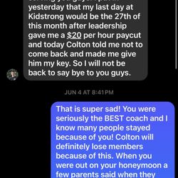 This is how they treat employees who has been our coach for over a year!