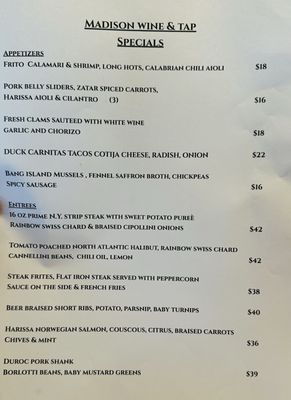 Menu photo 2 Madison Wine & Tap Madison, NJ Menu photo 2 Madison Wine & Tap Madison, NJ
