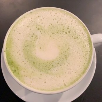 Coral Sword - Matcha Oat Milk Latte - Cafes Near Me - Houston, Texas Coral Sword - Matcha Oat Milk Latte - Cafes Near Me - Houston, Texas