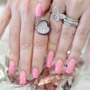 Wyla Lash & Nail Bar - My pink ombré nails. No extensions. These are all mine and this nail polish makes my nails super hard and beautiful! - Nail Salons Near Me - Boca Raton, Florida