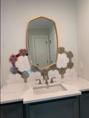 Mosaic Backsplah - Custom Mosaic Backsplash- Give us a call today to get your project started!