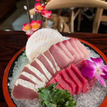 Sake - sashimi: albacore, yellowtailz tuna - Japanese Near Me - Napa, California