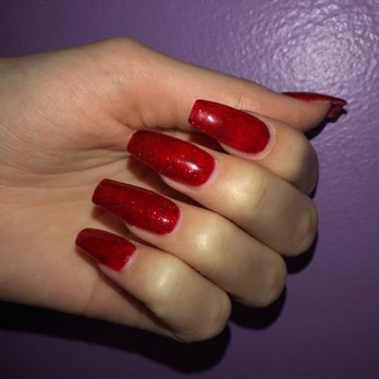 Long Nails - Full set acrylic - Nail Salons Near Me - Lake Geneva, Wisconsin