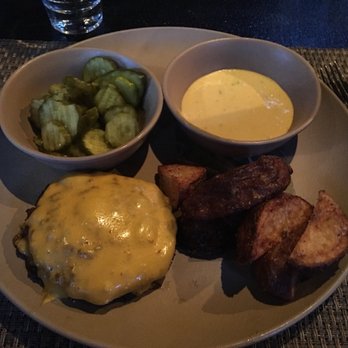 Bar at Husk - Husk Burger with no bun and no onions - Cocktail Bars Near Me - Charleston, South Carolina