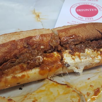 Defonte's - Steak Pizzaiola (Large) - $12 - Sandwiches Near Me - Brooklyn, New York