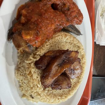 Sumptuous African Restaurant - Combo coconut rice plantains and fish - African Near Me - Long Beach, California Sumptuous African Restaurant - Combo coconut rice plantains and fish - African Near Me - Long Beach, California