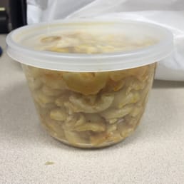 Mac and cheese portion Mac and cheese portion