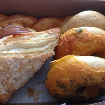 World Donuts N Ice Cream - Glaze twist and chocolate donut. Apple turnover. Jalapeño, jalepeno cheese and pesto bagels. - Donuts Near Me - San Jose, California