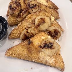 Aunt Netters Cupcakes - French toast with caramelized bananas