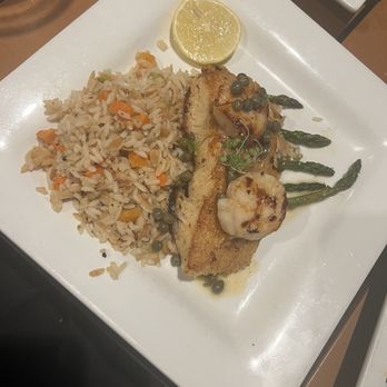 Cooper’s Landing - Pan-Fried Chilean Sea Bass with Scallops - Seafood Near Me - Galveston, Texas Cooper’s Landing - Pan-Fried Chilean Sea Bass with Scallops - Seafood Near Me - Galveston, Texas
