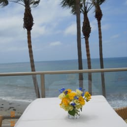 Beautiful centerpiece at the Inn at Laguna Beach